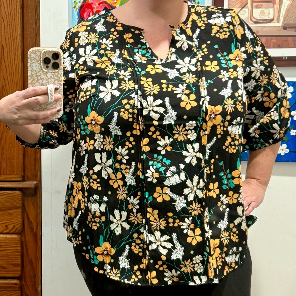 BloomChic blouse, black,  18/20